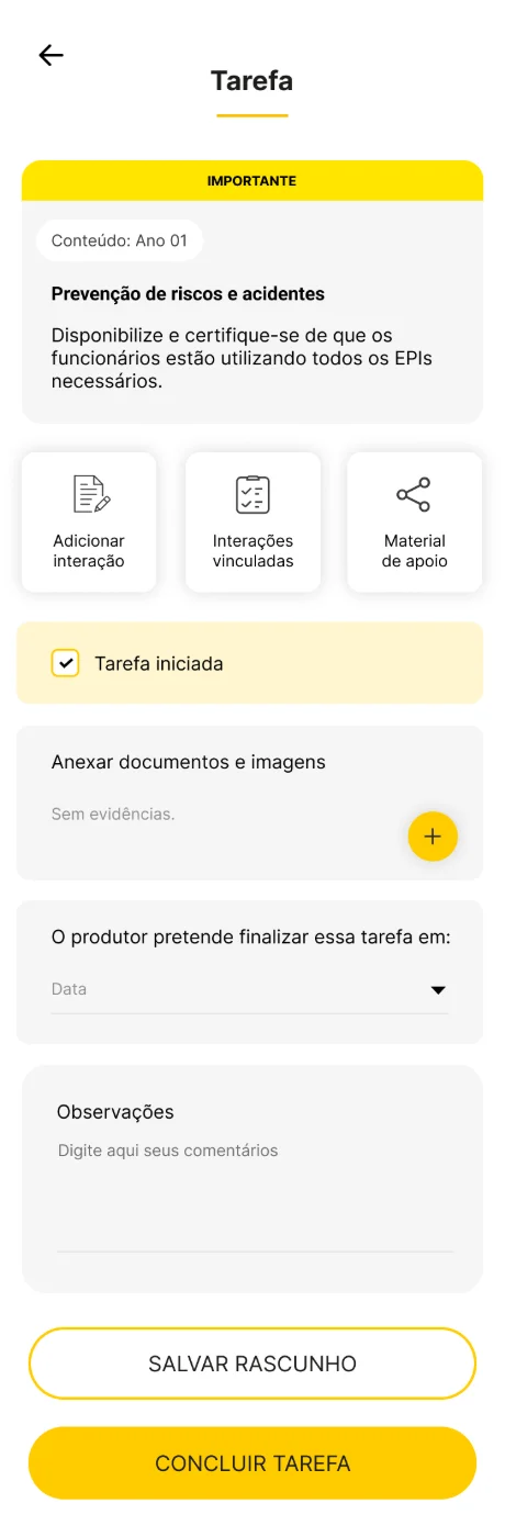 detalhe da tarefa