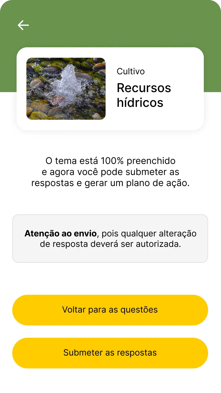 envio das respostas