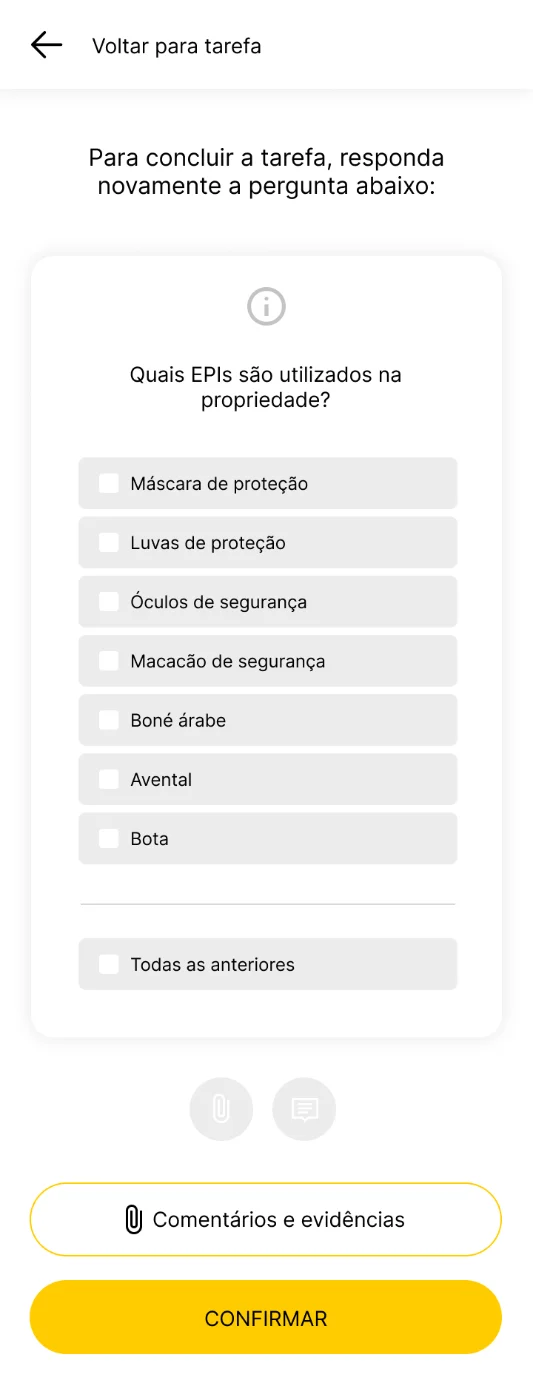 questionário enviado
