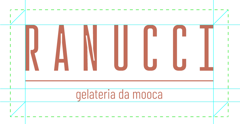diagrama da área de proteção do logo Ranucci