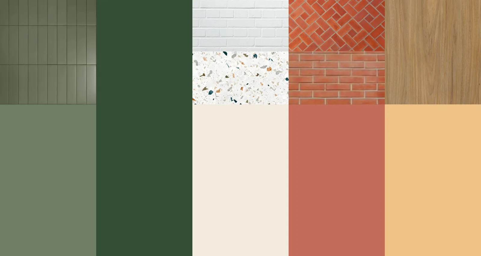 paleta de materiais da obra