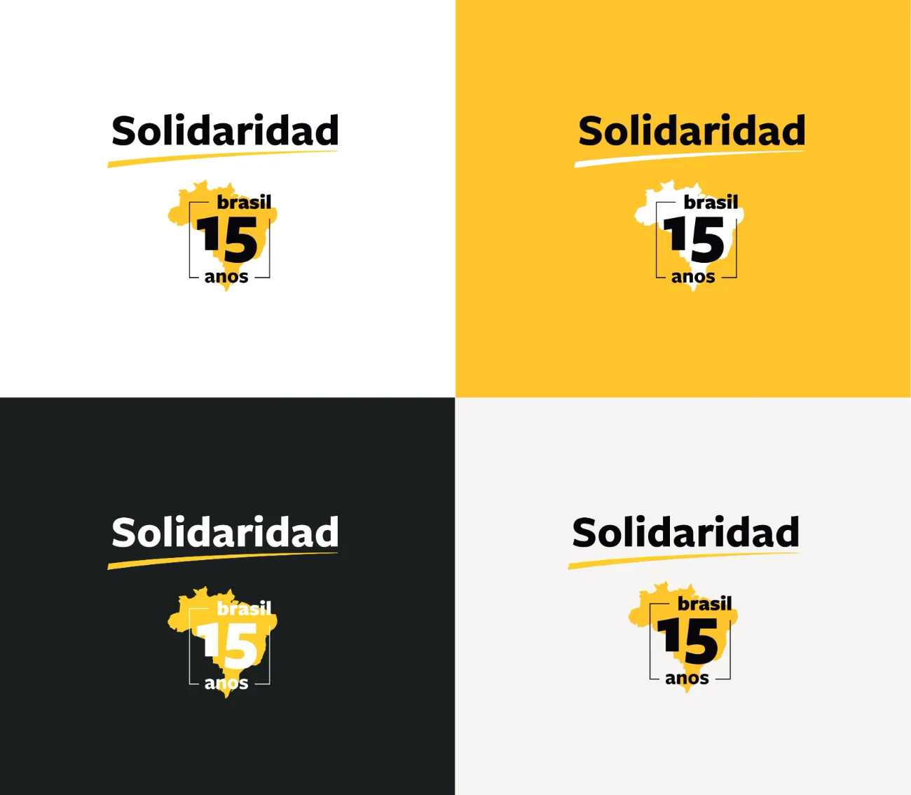 versão vertical em quatro fundos