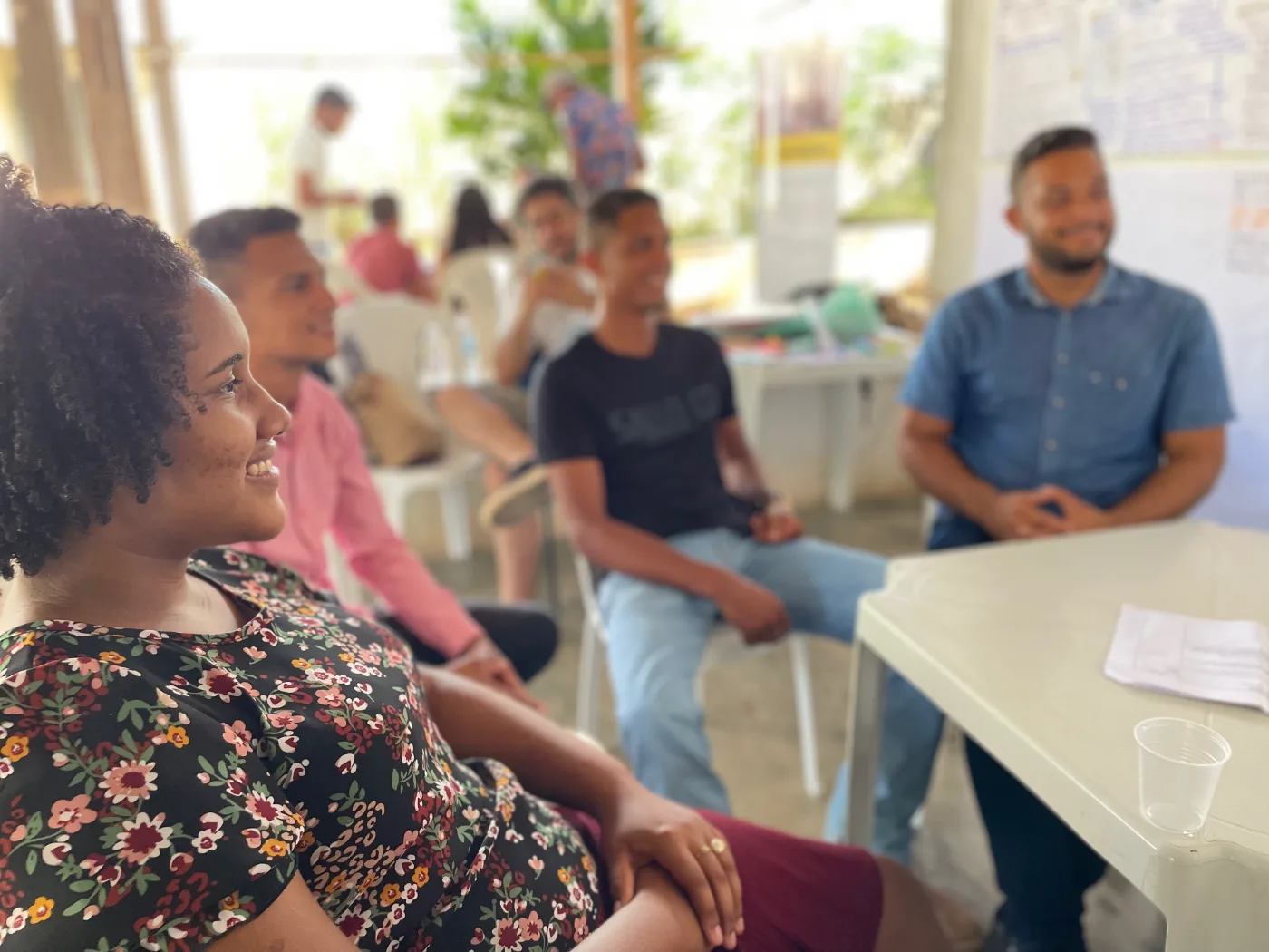 roda da oficina dos jovens do Tuerê