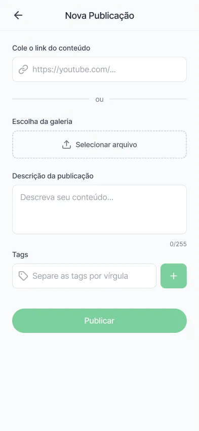 nova publicação